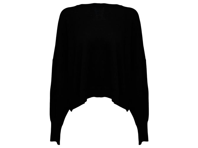 Autre Marque Strickpullover mit Rundhalsausschnitt Nude Black Schwarz