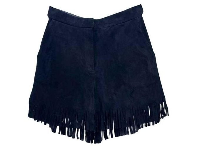 Shorts Dior de couro preto