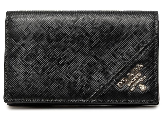 Prada Saffiano Kartenetui Schwarz