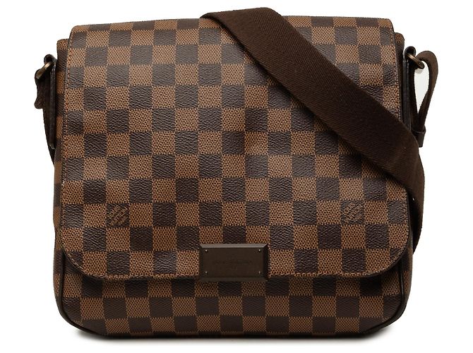 Borsa a tracolla Louis Vuitton District PM Damier Ebene Marrone