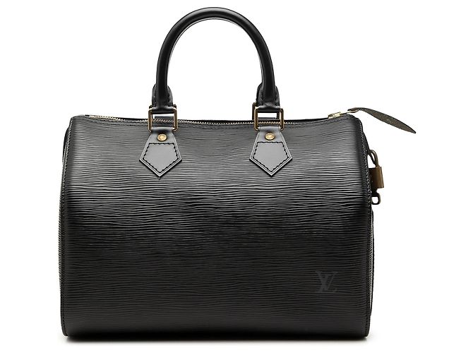 Borsa Boston Louis Vuitton Epi Speedy 25 Nera Nero