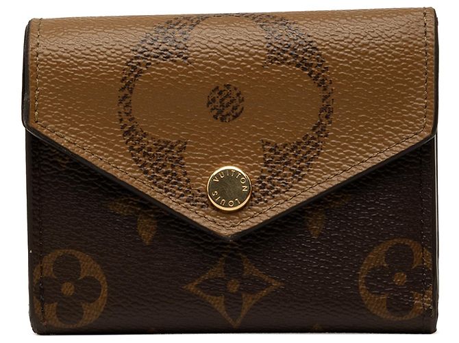 Cartera Small Zoe Louis Vuitton Monogram Reverse Giant Marrón Castaño
