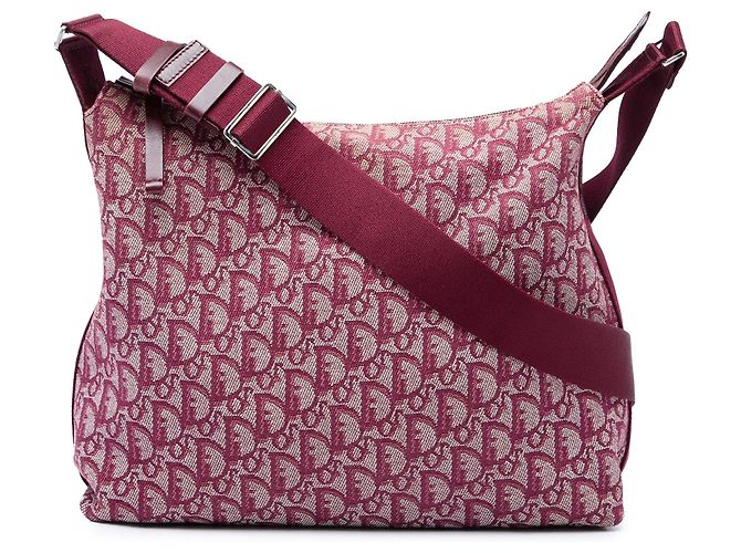 Autre Marque Borsa a tracolla Diorissimo Trotter Canvas rossa Dior Rosso