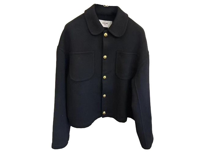 Céline Mantel aus Kaschmir in Schwarz Größe 36