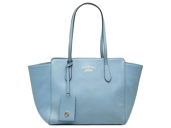 Borsa Swing Gucci Medium in pelle di vitello blu