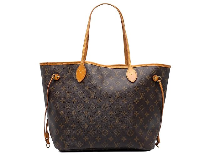 Sac cabas Louis Vuitton Monogram Neverfull MM Marron