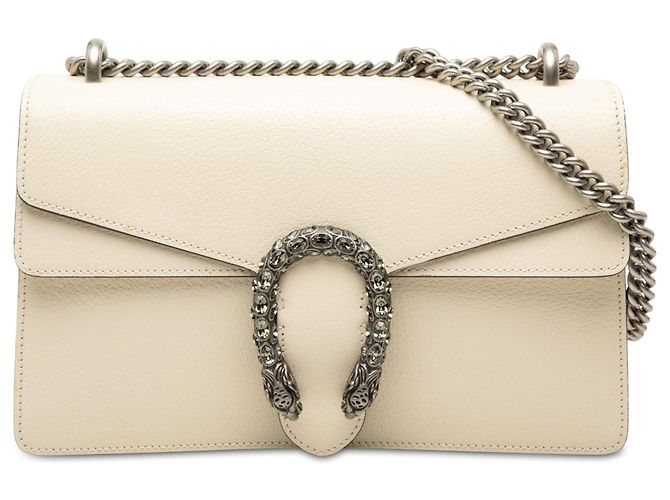 Borsa a tracolla Gucci Dionysus Medium in pelle di vitello bianca Bianco