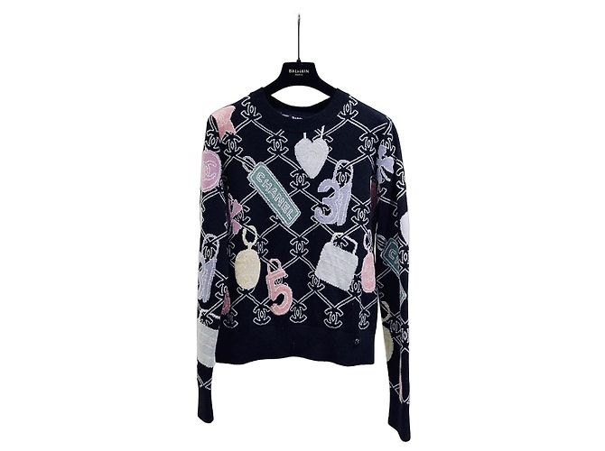 Chanel Maille en Cachemire Taille 34 Multicolore
