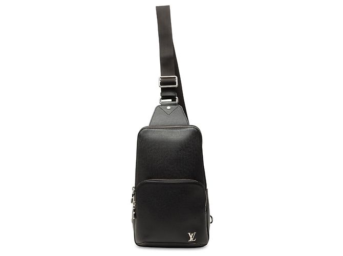 Borsa a tracolla Louis Vuitton Taiga Avenue Nera Nero