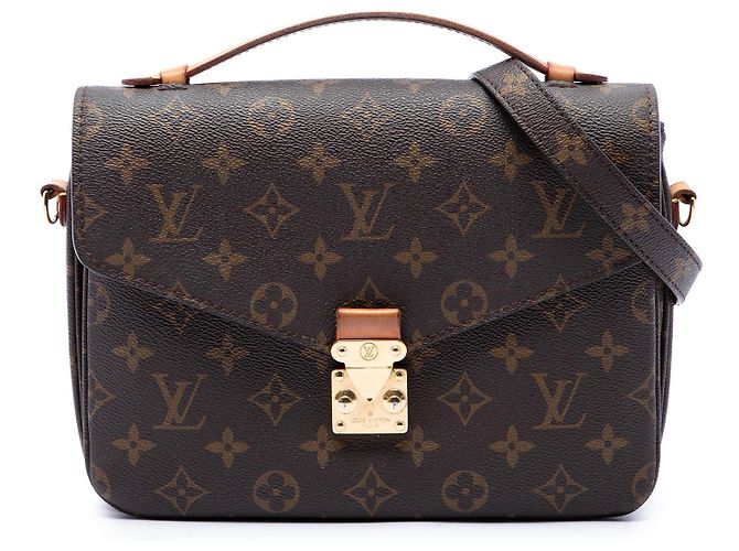 Bolsa Louis Vuitton Monogram Pochette Metis Castanha Marrom