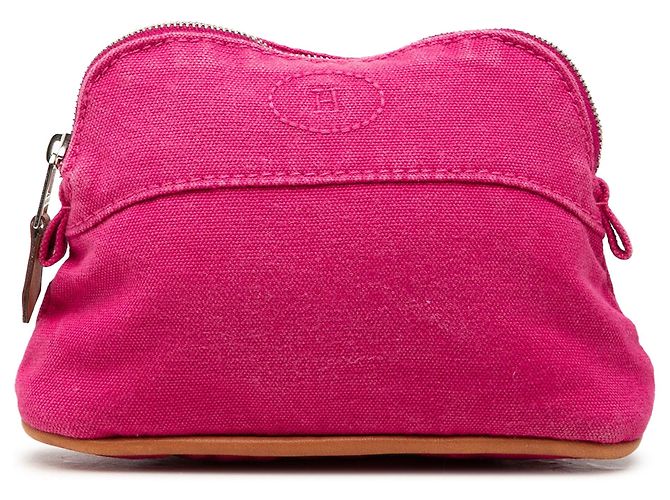 Bolso Hermès Mini Bolide de Canvas Rosa