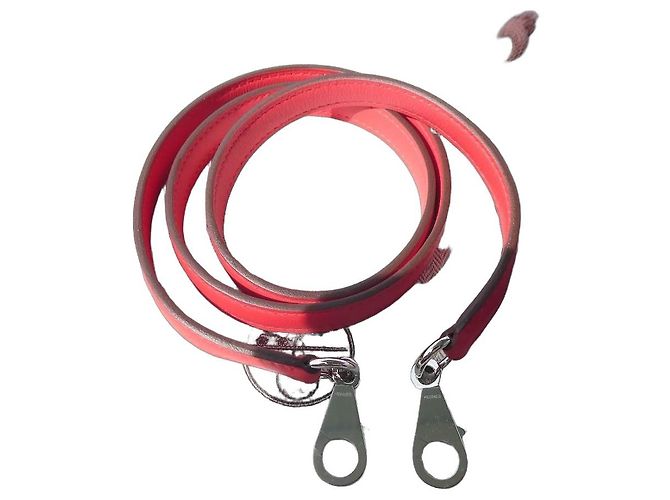 Tracolla Hermès Kelly Pelle Rouge Géranium Rosso