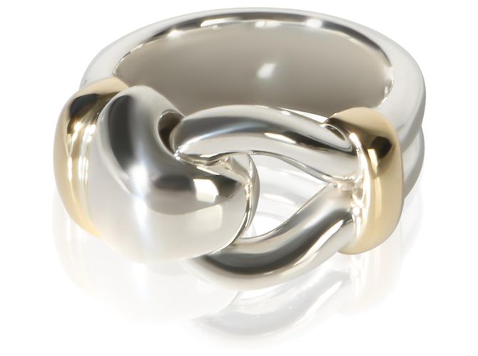 Anello Loop Vintage Tiffany & Co. in oro giallo e argento sterling