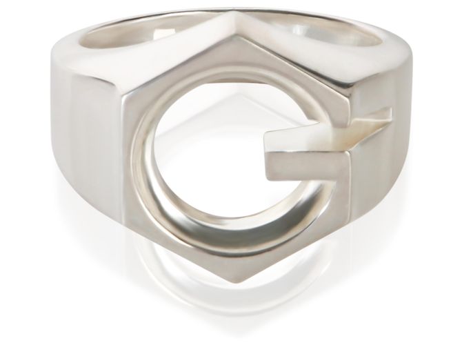 Anello G Cube in argento sterling Gucci