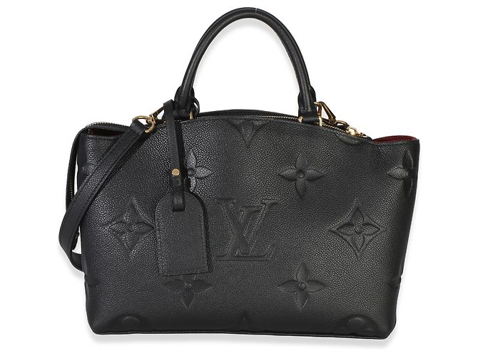 Louis Vuitton Black Monogram Giant Empreinte Petit Palais Noir