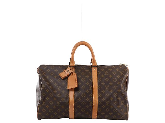 Borsa da viaggio Louis Vuitton Keepall 45 Monogram Canvas in marrone M41428