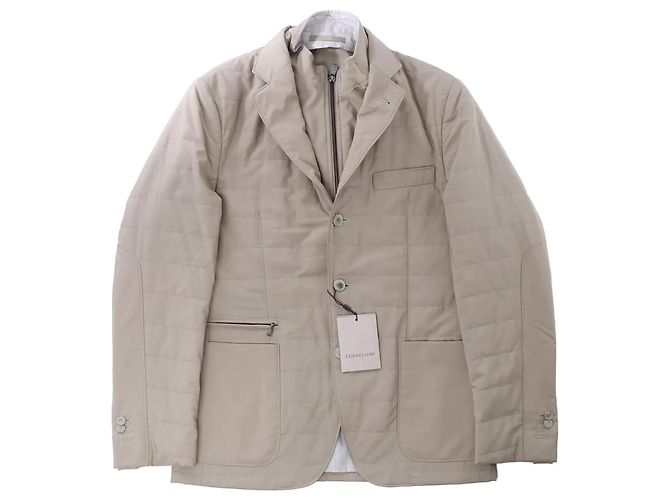 Corneliani Wolljacke in Beige, Größe 48 IT