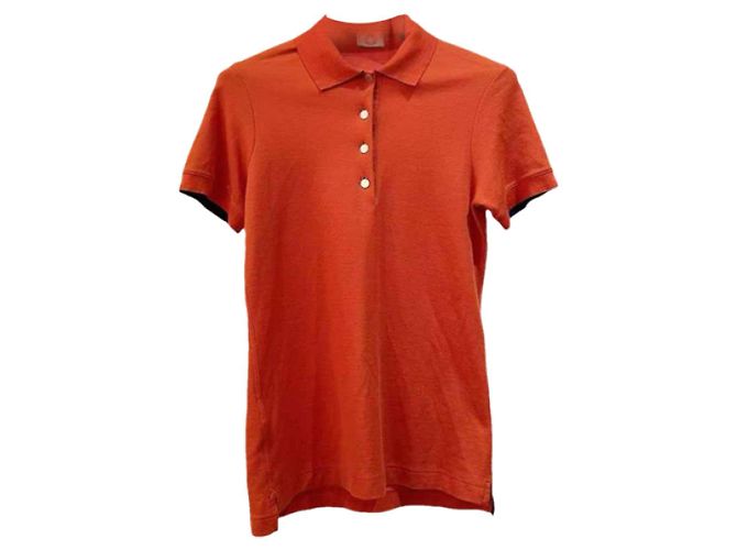 Top Hermès de algodón naranja