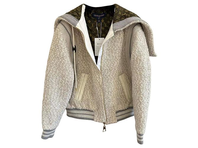Abrigo Louis Vuitton de Tweed Mujer 36 Multicolor