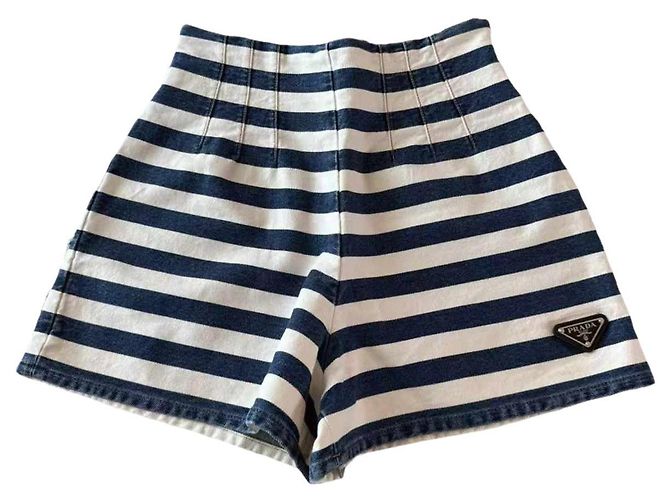 Shorts Prada de algodão Multicor