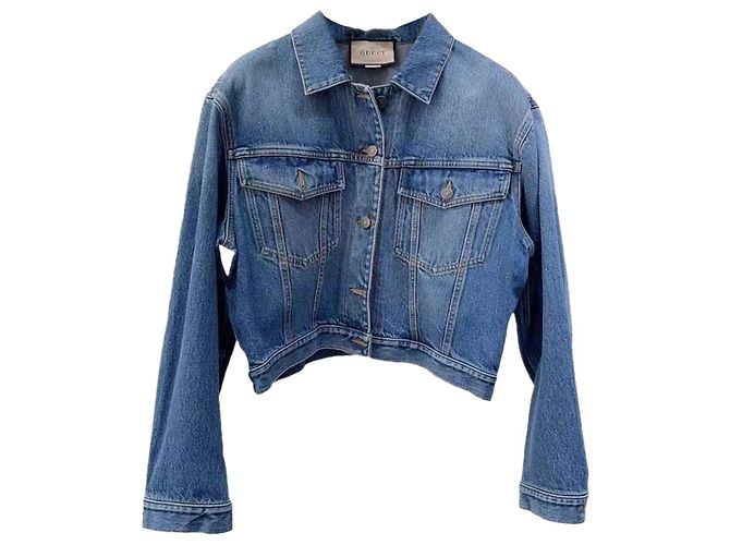 Giacca Gucci in cotone blu Taglia 42