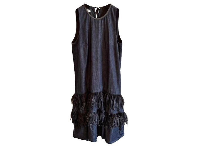 Vestidos Brunello Cucinelli Azul marinho