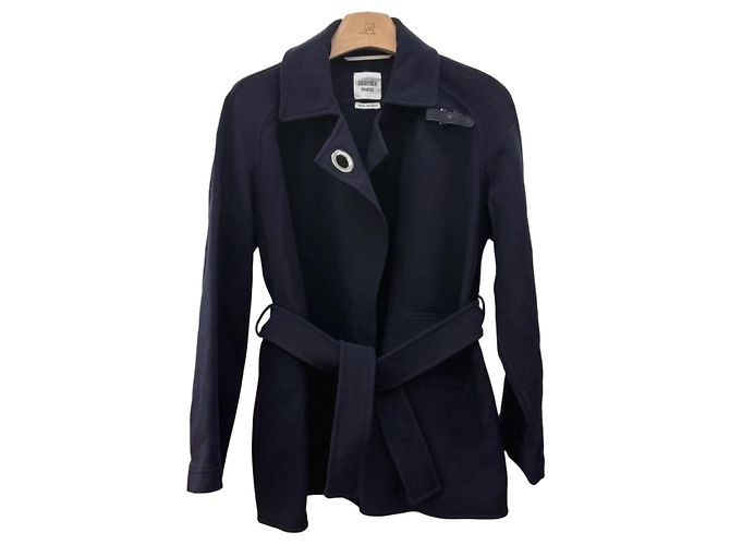 Cappotto Hermès in lana donna taglia 34 Multicolore