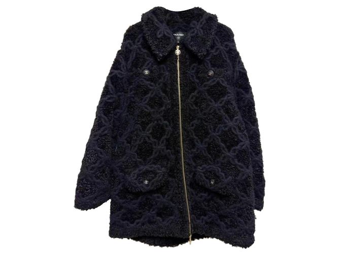 Chanel Black Cashmere Coat