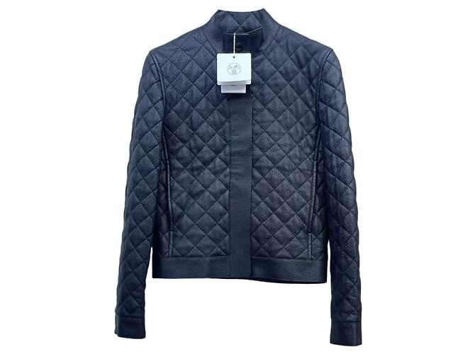 Hermès Lederjacke Damen Größe 34 Mehrfarben