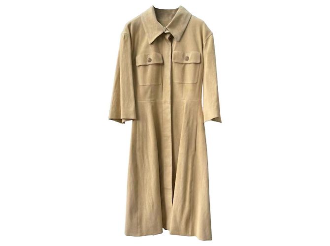 Vestido Chanel de couro Multicor