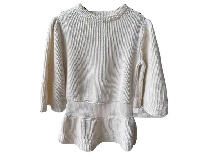 Chanel Strickware aus weißer Baumwolle