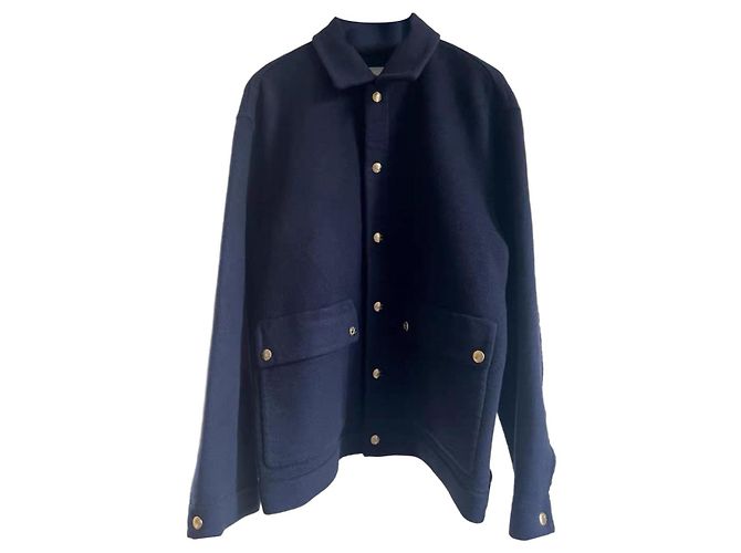 Céline Navy Blue Cashmere Jacket Size 34