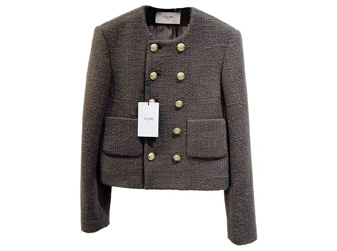 Céline Wool Jacket Multi Color Size 36 Multiple colors