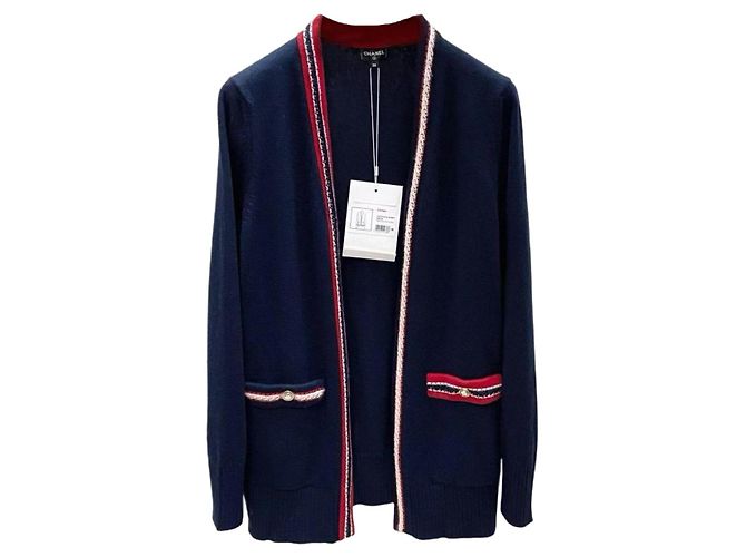 Chanel Kaschmir Strickwaren Damen Größe 38 Mehrfarben
