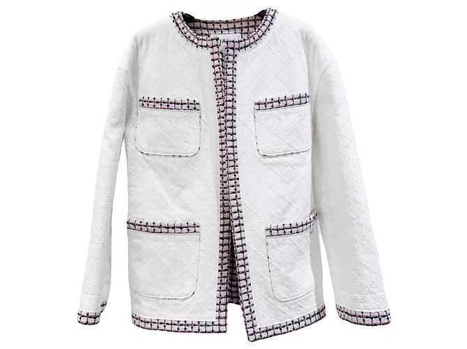 Chaquetas Chanel La Petite Veste Noire Blanco