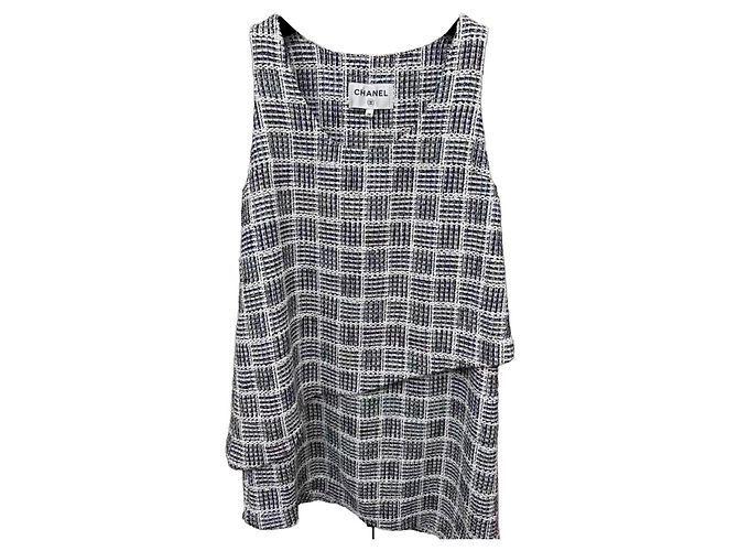 Vestido Chanel de tweed Multicolor