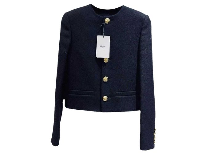 Céline Wool Jacket Multi Color Size 34 Multiple colors
