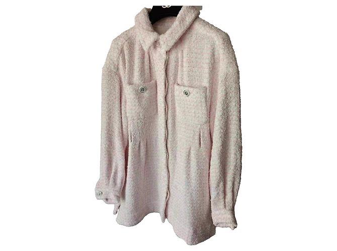 Giacca Chanel in cotone rosa