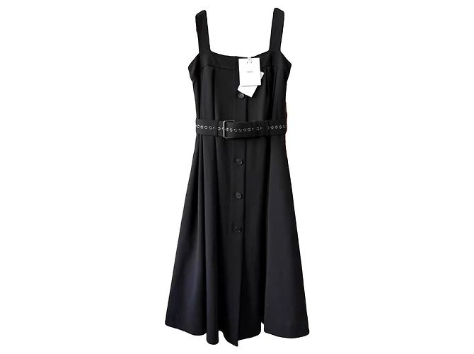 Autre Marque Dior Kleid aus Wolle Schwarz 34 FR