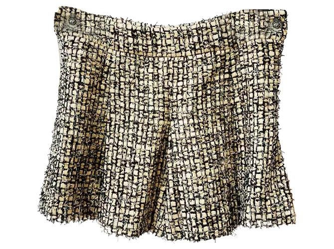 Shorts Chanel de Tweed Multicor