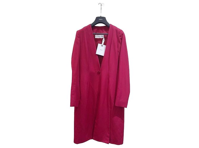 Abrigo Dior de lana mujer talla 40 Multicolor