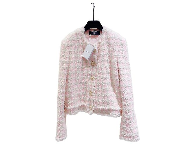 Balmain Tweed Jacket Women's Size 38 Multiple colors