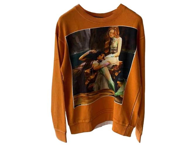 Gucci Strickpullover aus Baumwolle Orange