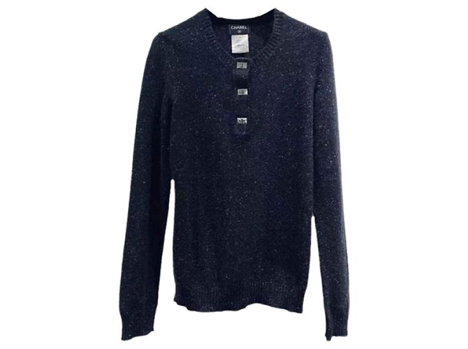 Chanel Cashmere Strickwaren Damen Größe 38 Mehrfarben