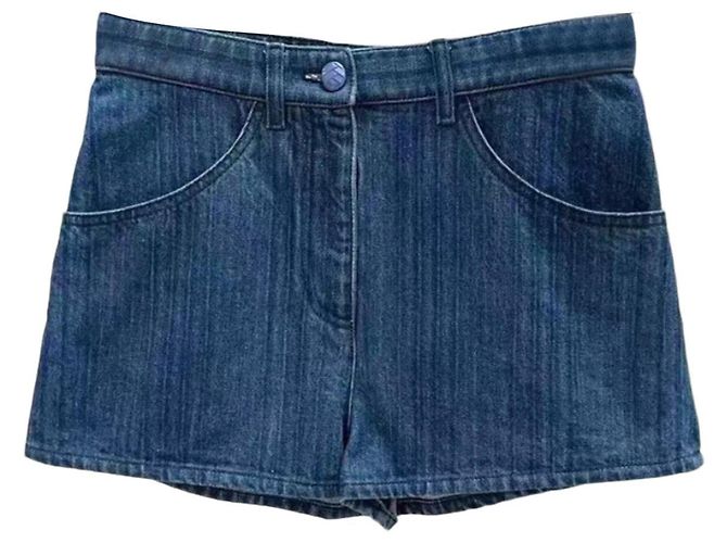 Shorts Chanel de algodão feminino tamanho 36 Multicor