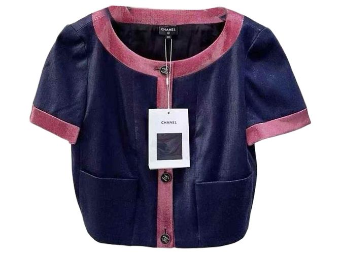 Chanel Strickjacke Wolle mehrfarbig Größe 38 Mehrfarben