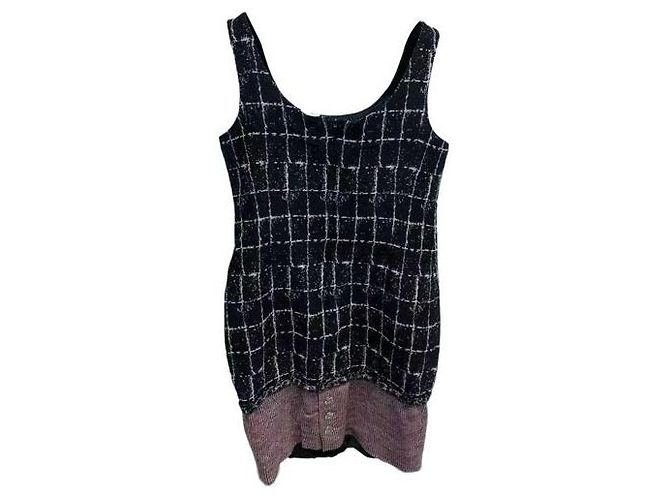 Vestido Chanel de tweed Multicolor