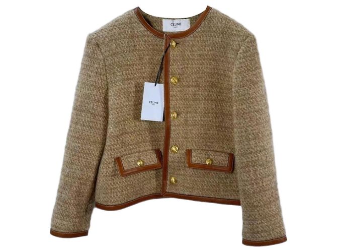 Céline Wool Jacket Multi Color Size 38 Multiple colors