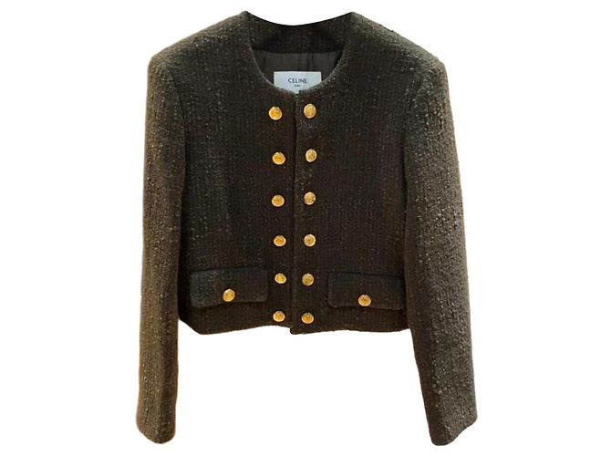 Céline Wool Jacket Women's Size 38 Multiple colors