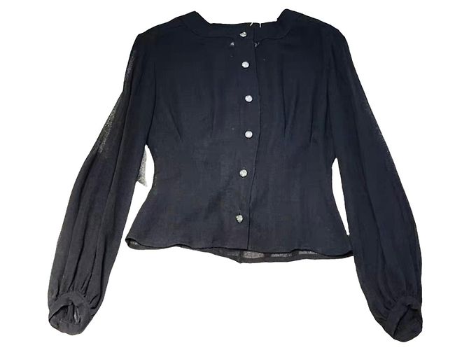 Chanel Schwarzer Wollstrick